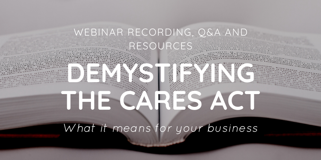demystifying the cares act webinar recording